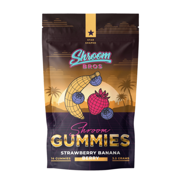 MAGIC MUSHROOMS GUMMIES – STRAWBERRY BANANA BERRY (3.5G)