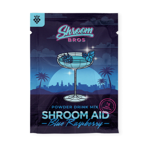 Shroom Aid – Blue Raspeberry Shroom Drink Mix (1 Gram Each)